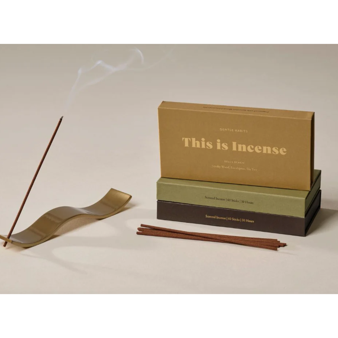 The Brass Wave incense holder combines modern design with a timeless material, perfect for enhancing any space with our This is Incense sticks.
Crafted from high-quality brass, the holder features a smooth, wave-like form that gracefully cradles your favourite incense sticks, ensuring they burn evenly and safely.Ideal for creating a calming atmosphere, this incense holder is both a functional piece and a striking accent for your home.