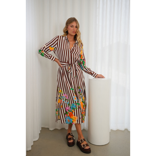 Hyacinth Dress

Rayon button thru dress