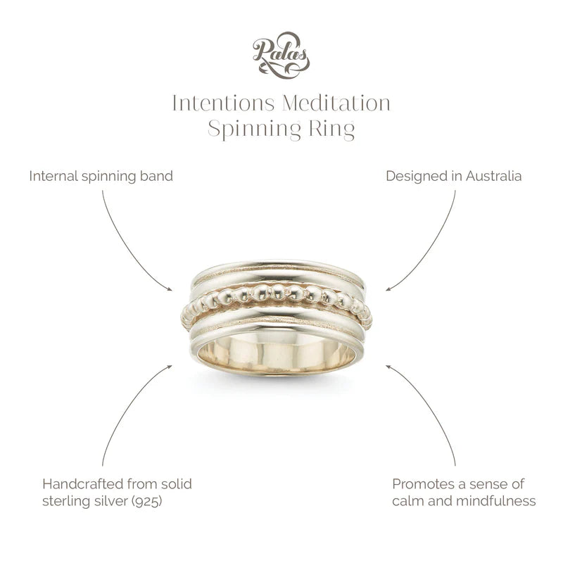 Intentions Meditation Spinning Ring