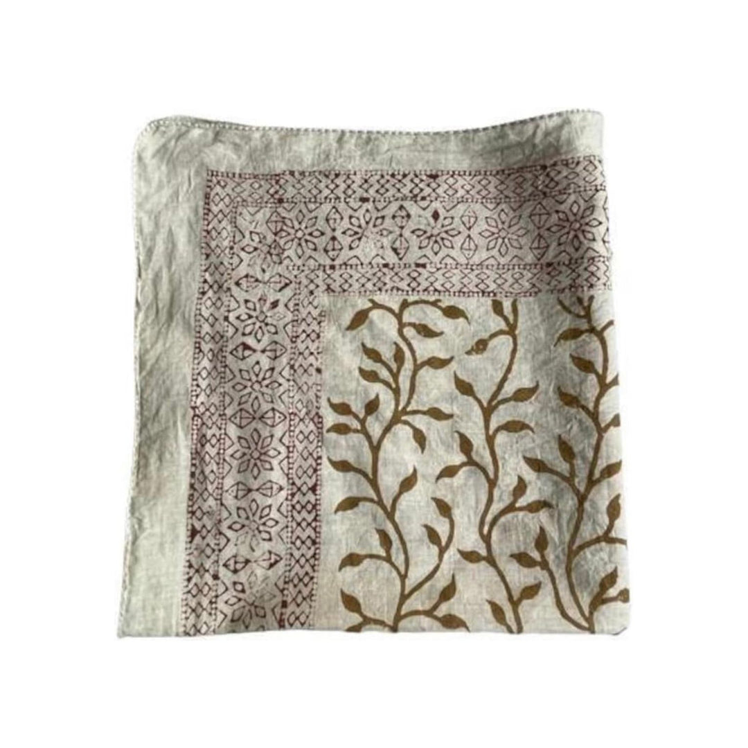 Hand Block Printed Cotton Scarf