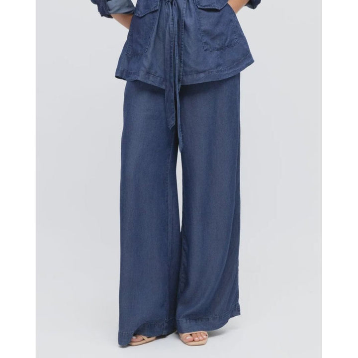 Tencel Denim Wide Leg Pant