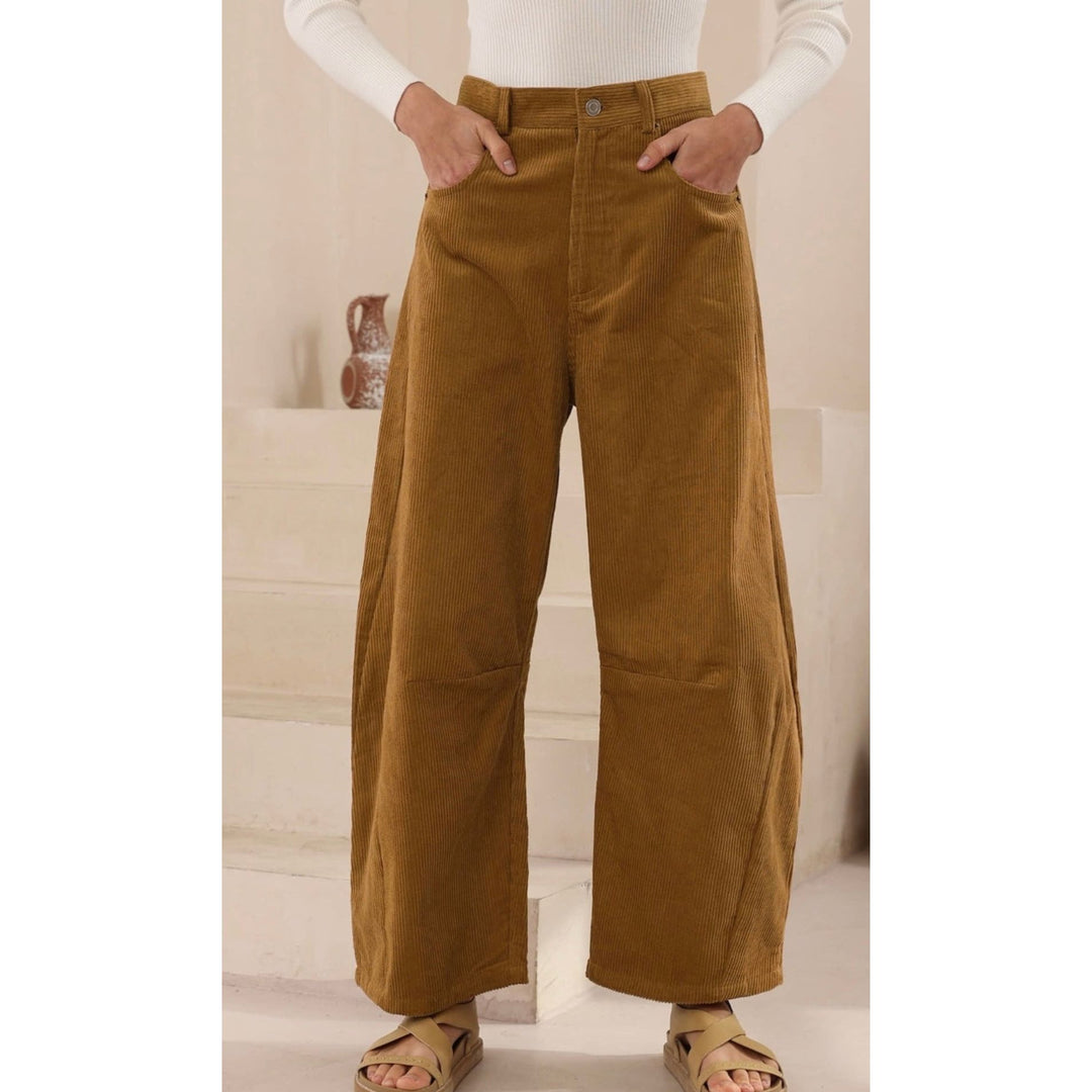 Carmello Cord Barrel Pants