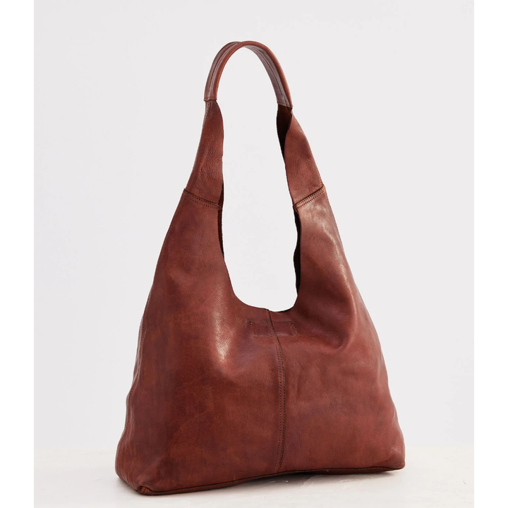 Unlined Leather Slouchy - Cognac