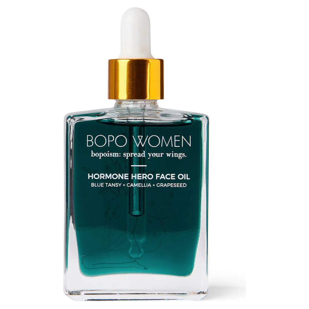 A completely natural face oil crafted to restore oily skin types without triggering hormonal breakouts and inflammation. Beauty powerhouse blue tansy regulates hormones while camellia, frankincense and jojoba gently moisturise and fight bacteria without clogging pores.