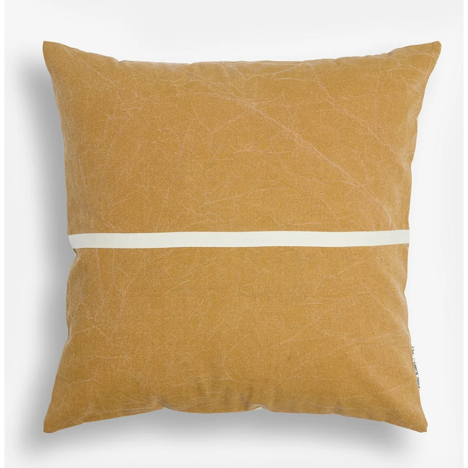 Wanderful Cushion Clay 60x60cm

Our Wanderful Series is a great mix-and-match kind of story. Made from durable canvas, overdyed each season to bring a fresh new hue of colour. With a feature ribbon detail stitched through the centre for a simple militant design. Blend them in as a background basic or mix for a simple muted look.