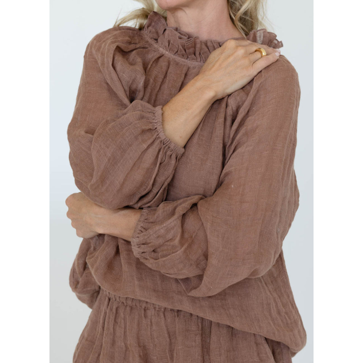 Lulu Reversible Linen Top