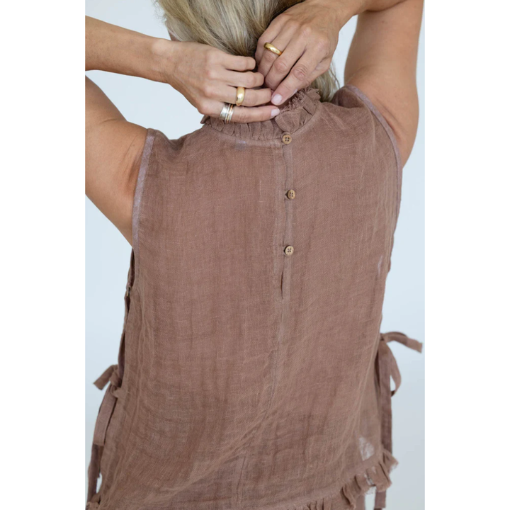 Nadia Linen Top