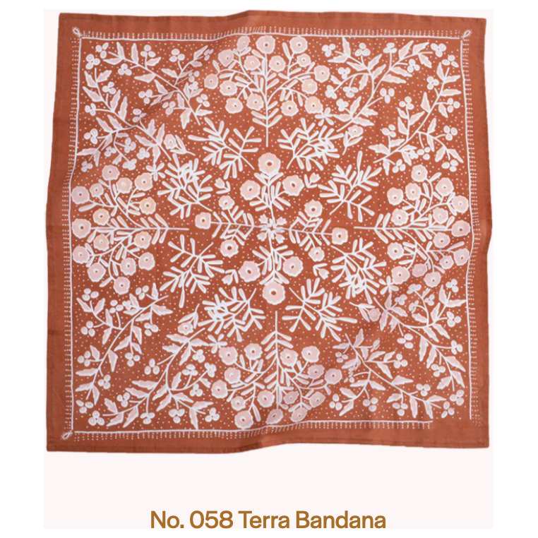 Bandana

Material:&nbsp;100% premium cotton

Sizing:&nbsp;22x22 inches

Designed in the U.S.

Hand screen-printed in India