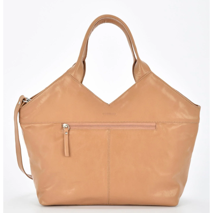 Baxter - Chocolate Leather Woven Tote Bag
