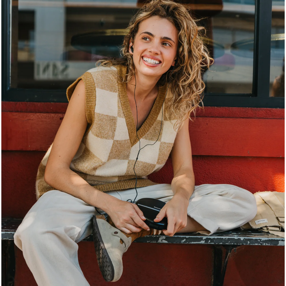 Archie - Brown Checkered Vest

A timeless staple, reimagined. The Archie Brown Checkered Vest is an ode to the classic vest shape that has stood the test of time. Made from 100% cotton, it’s designed with an oversized fit, perfect for layering over a shirt, tee, dress, or even wearing on its own! The brown and cream checkered fabric adds a unique touch, making it a go-to piece season after season.