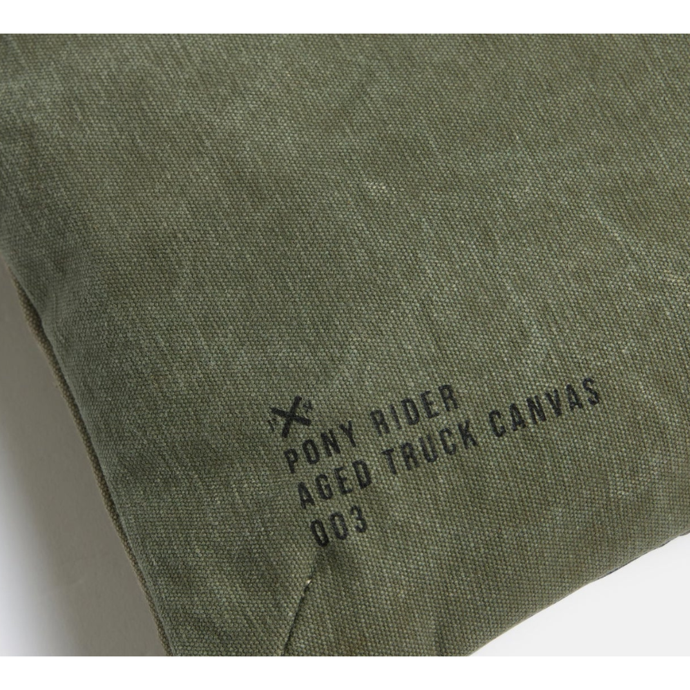 Land Of Mates Clutch - Kahki 28x23cm

The Land of Mates Clutch, part of the eco-conscious Land of Mates Series, redefines urban style with its rugged, printed upcycled truck canvas. Inspired by the industrial energy of Tokyo, each clutch is unique, with washed-out prints and random cuts ensuring no two are alike. Crafted with sustainability in mind, this minimalist clutch is a perfect blend of durability and individuality, making it ideal for creatives and urban dwellers seeking both style and function in t