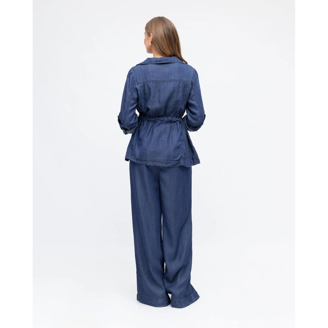 Tencel Denim Wide Leg Pant