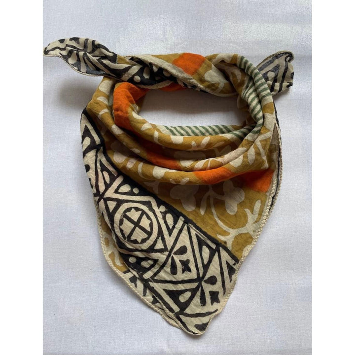 Hand Block Printed Cotton Scarf